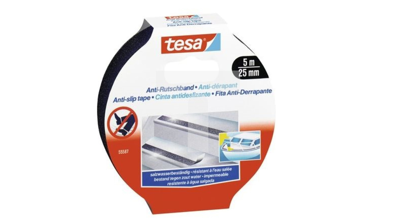 Anti-slip tape 5m 25mm black 55587-00012-11 /T2UK