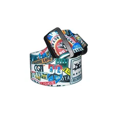 For FPV V2 Glasses Graffiti Headband Fixed Strap W/ Battery Holder Head Strap