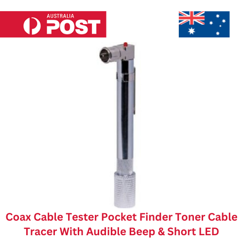 Coax Cable Tester Pocket Finder Toner Cable Tracer With Audible Beep & Short LED