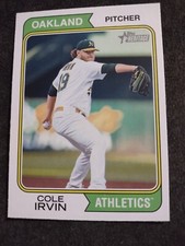 2023 Topps Heritage #57 Cole Irvin Oakland Athletics Baseball Card
