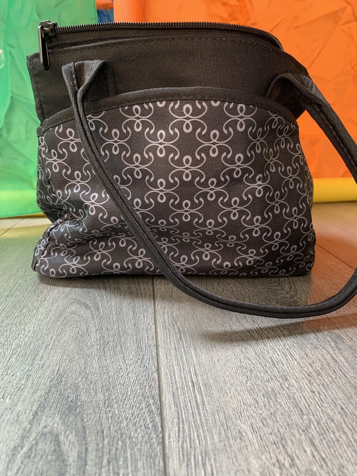 Bag Black Grey Patterned For Newborn Toddler