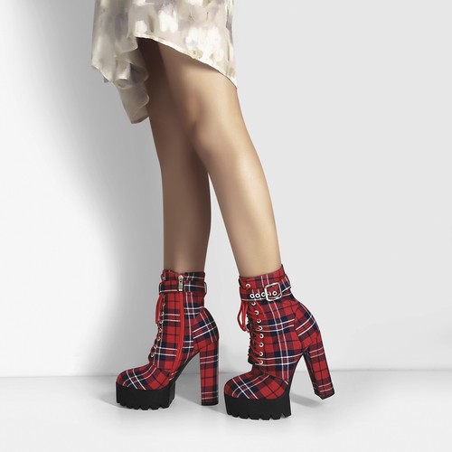 booties with a chunky heel