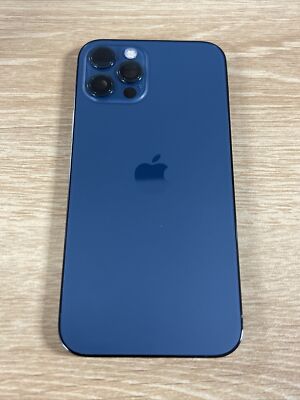 iPhone 12 Pro Housing Back Replacement Blue With Small Parts