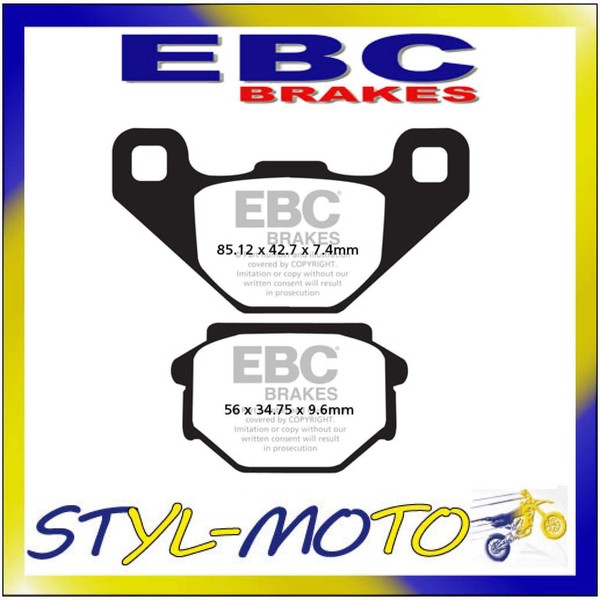 FA382 BeläGe Organisch Aramid Hinten EBC Yamaha DT 50 R-L 2002-2003-image