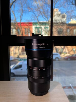 Sony e-mount APSC SIRUI anamorphic lens 1.33x 24mm f2.8mm   near mint condition