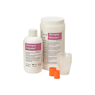 Lang Dental 1023-CLR Tempo Reline Professional Package Powder Liquid Clear