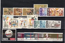 s45258 MALTA 1976 MNH Complete Year Set 18v