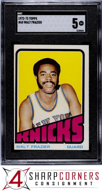 1972 TOPPS #60 WALT FRAZIER HOF SGC 5