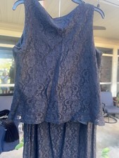 Lace Below Knee Dress Size L
