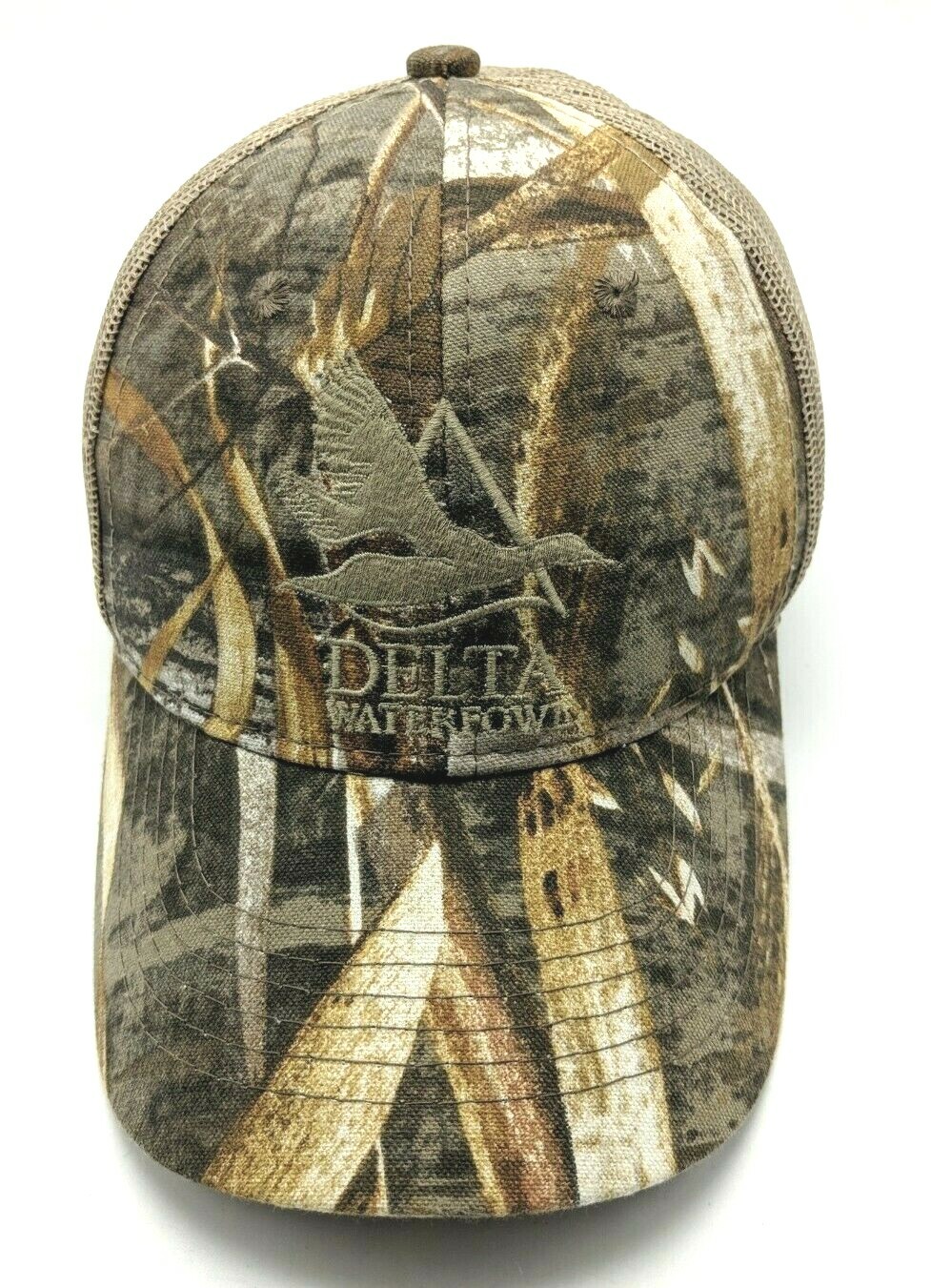 DELTA WATERFOWL camouflage beige hat adjustable snapback cap eBay