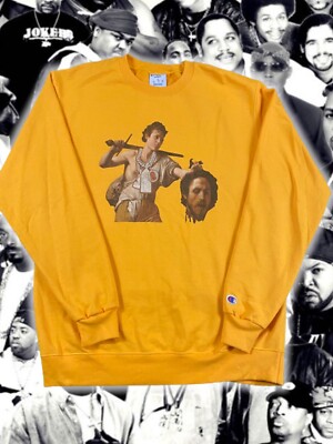 Westside Gunn ×Virgil Abloh sweatshirt WESTSIDE GUNN X VIRGIL ABLOH PRAY FOR PARIS CREWNECK SWEATSHIRT L