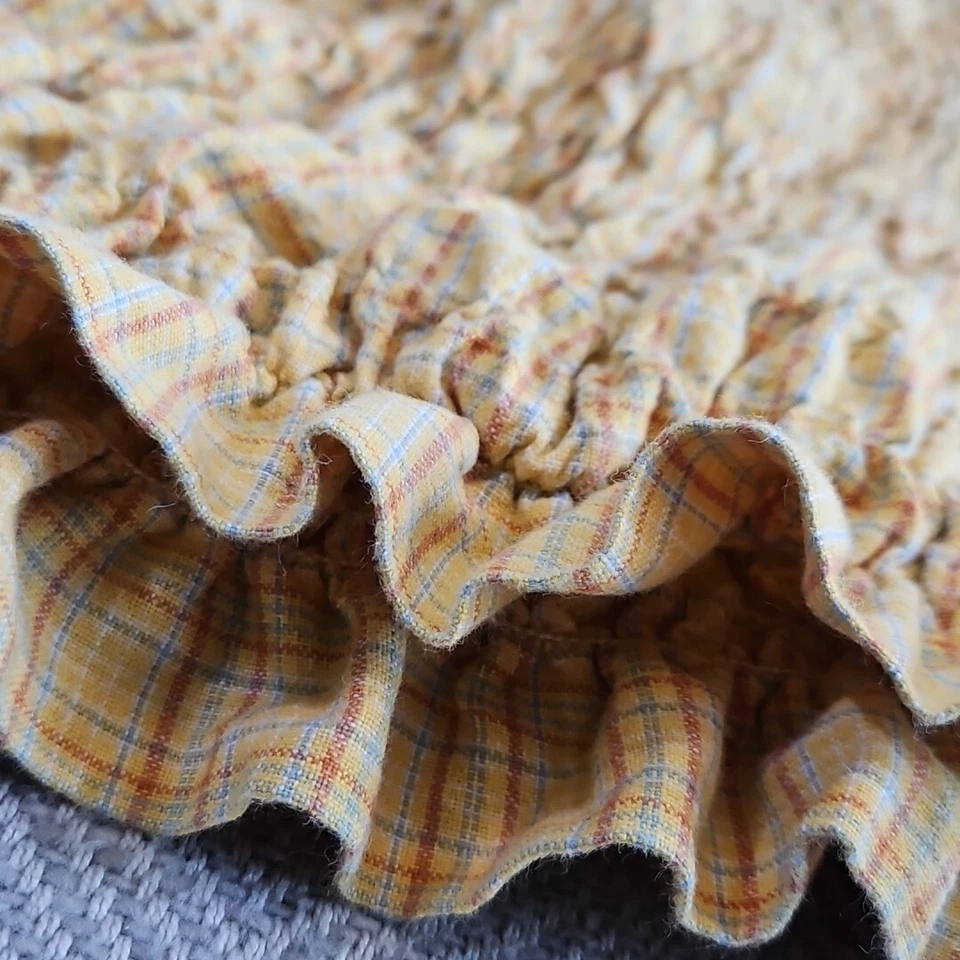 Top Campesino Carolina Colours Plus Talla 24W Amarillo Ajuste y Acampanado Rouching Y2K Foto 4 de 4