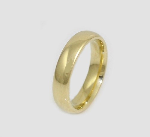 New Solid 10K White Yellow Gold Comfort Fit Plain 4mm Men Wedding Band Ring - Picture 2 of 4