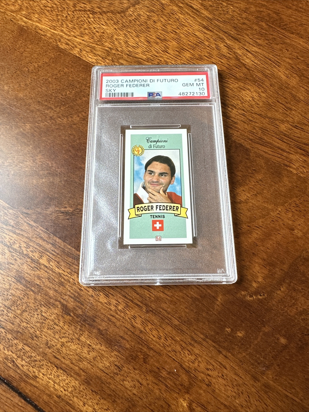 2003 CAMPIONI DI FUTURO SKY #54 RC ROOKIE ROGER FEDERER PSA 10 🎾SWITZERLAND 🎾