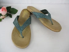 NWOB Sbicca Sandals Vintage Collection Pai size 10 Woven Leather Thong MSRP $59