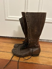 Vintage 1930s Chippewa Leather Lace Up Boots Brown Size 6/7