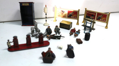 Hornby O Scale Restposten Zubehör, Horte Wächterhütte, Personen, Abwanderungen etc