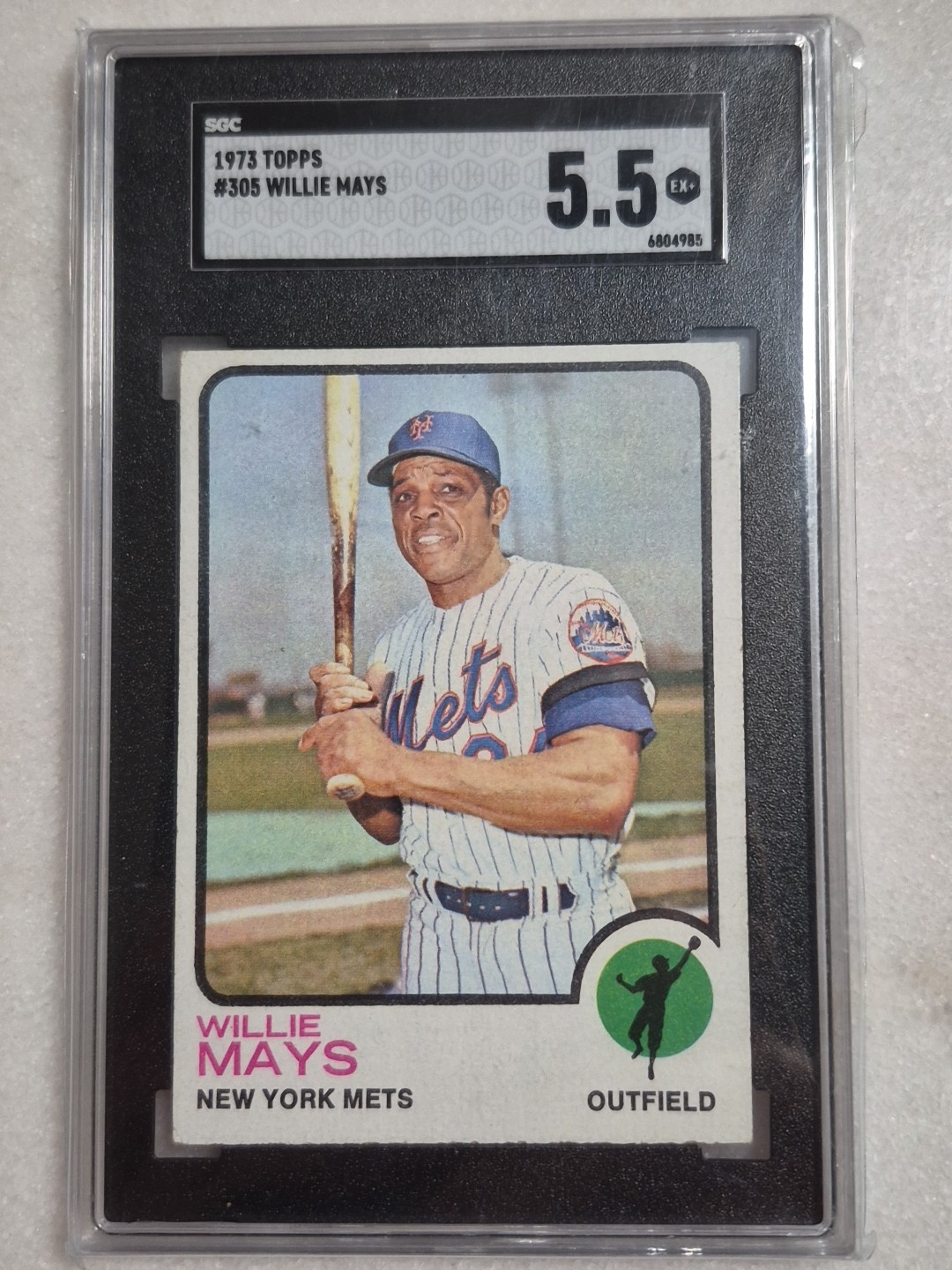 1973 Topps Willie Mays #305 HOFer New York Mets SGC 5.5 Ex+