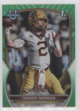 2022 Bowman U Chrome Green Refractor 62/99 Tanner Morgan #11 5w0
