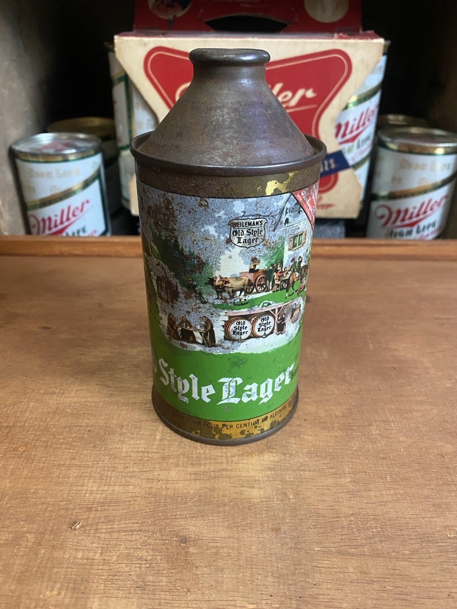 Old Style cone top beer can Old Style Brewing Co Lacrosse Wi 4