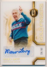 2022 Panini Gold Standard #HS-MLE Marv Levy Gold Fingers #/99