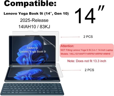BROTECT Protection Écran Anti-Reflet Mat Pour Lenovo Yoga Slim 9i 14″ 16:9 – Film Anti-Rayures & Anti-Traces