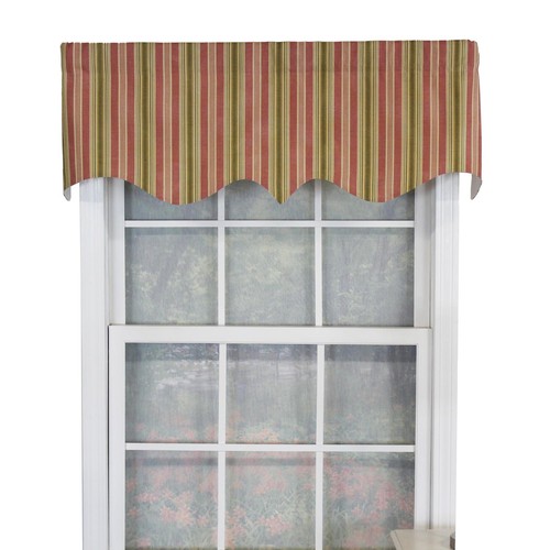 RLF Home Dell Stripe Regal Valnance for Windows 50" x 17" Watermelon