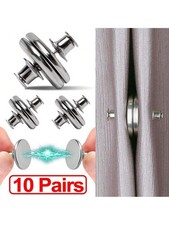 Magnetic Curtain Clips Nail Free Button Buckle Room Window Screen Decor