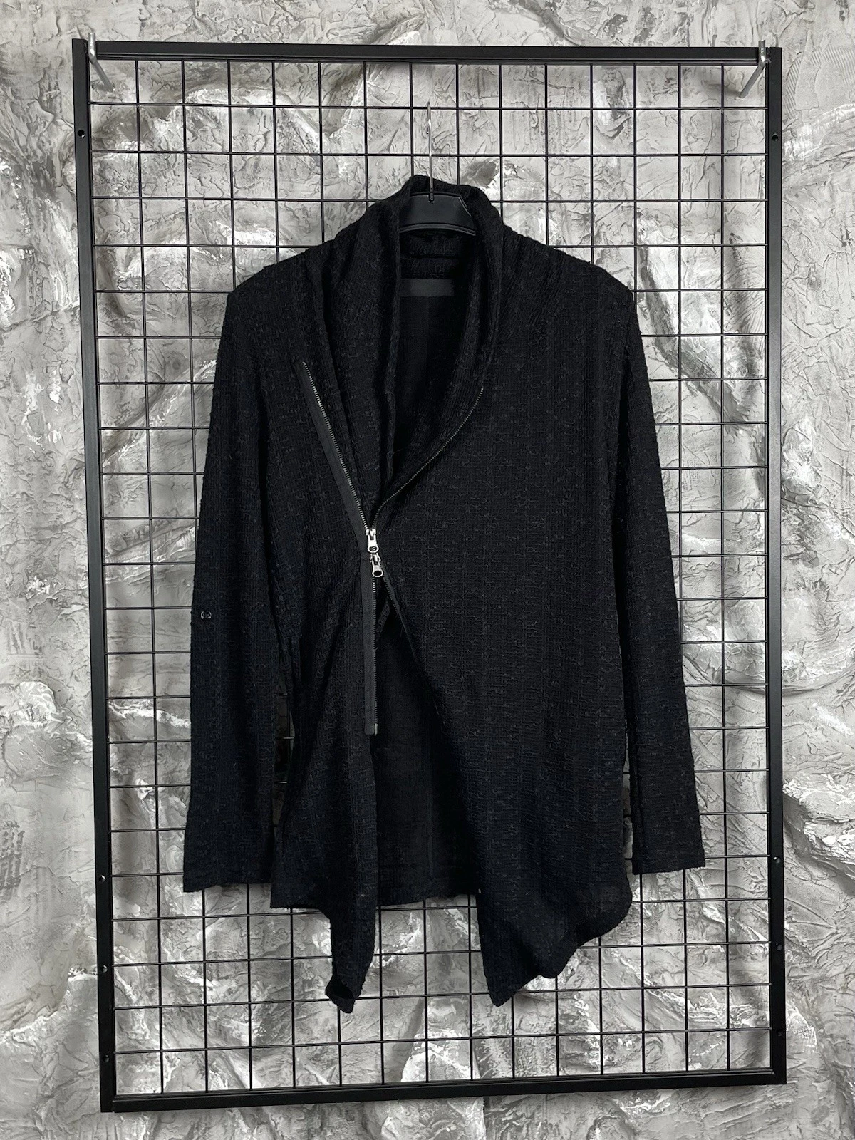 Jackrose Japanese Brand Assymetrical Avantgarde Zip Jacket Siz M Rick Owens Vibe image 3
