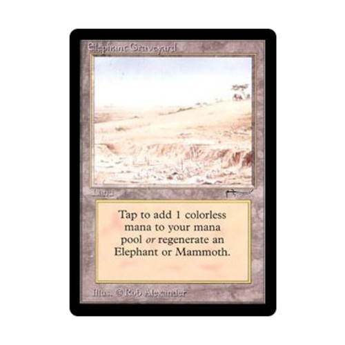 WotC MtG Arabian Nights Elephant Graveyard (U2) VG-