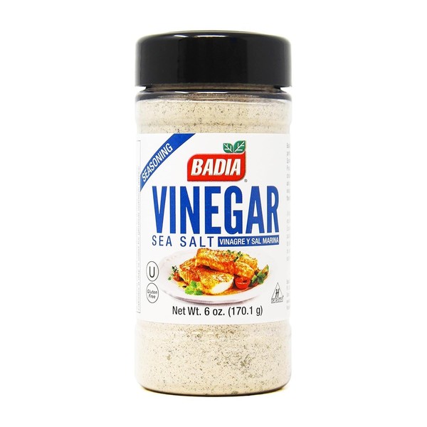 Condimento de vinagre y sal marina Badia 6 oz - mezcla de sabor picante y salado