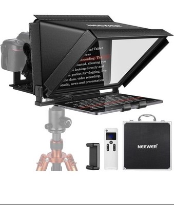 NEEWER X12 Aluminium Teleprompter mit RT-110 Fernbedienung (Anschluss über Bluet
