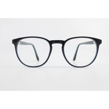 Modern Black Blue Round Eyeglasses Frames MP 20204 51-19-145 Full Rim Glasses