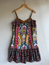 Anthropologie Dress Womens Medium Zadie Velvet Slip Flounce Boho Festival