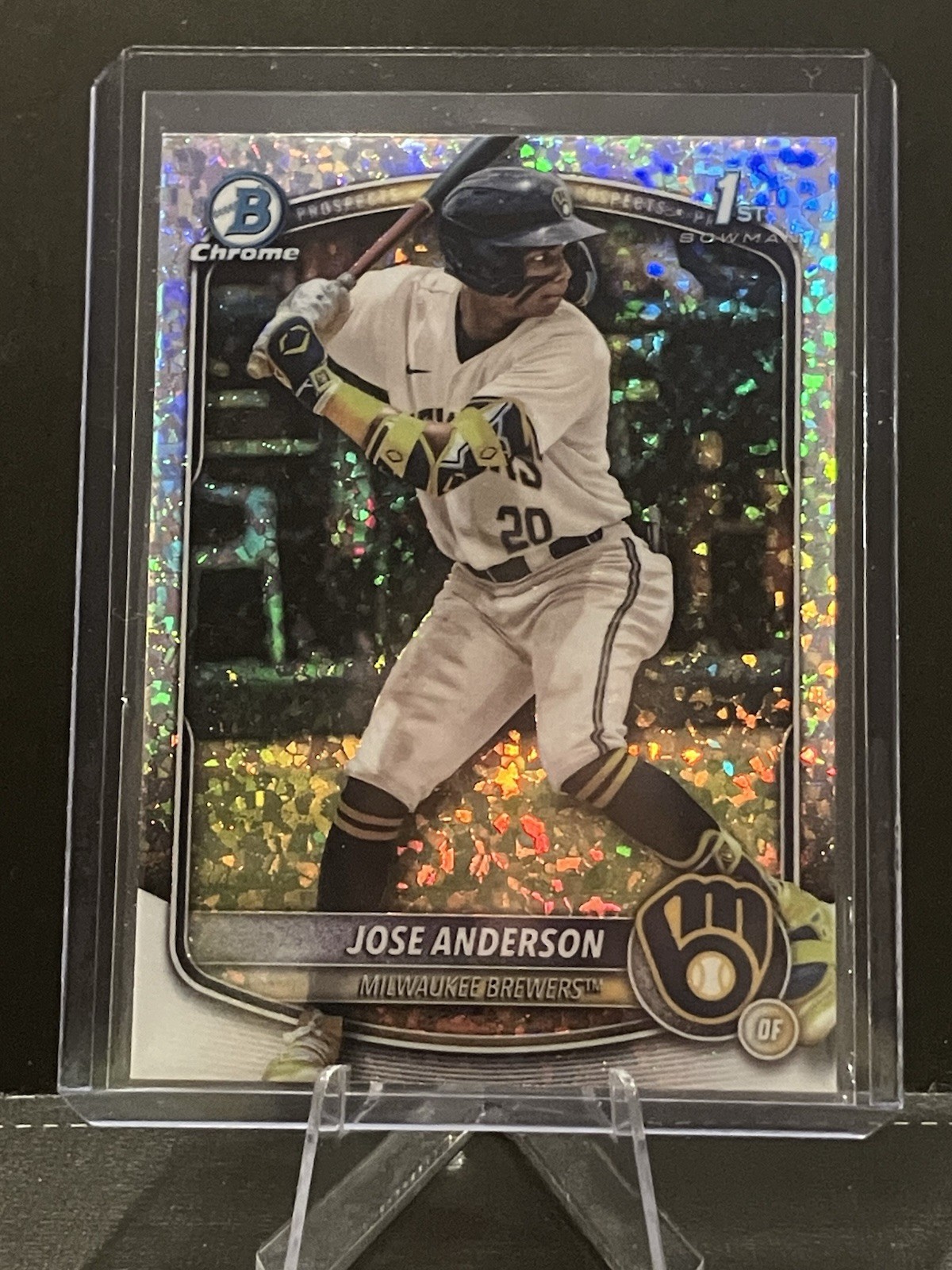 JOSE ANDERSON 2025 BOWMAN CHROME MINI DIAMOND REFRACTOR 1ST PROSPECT