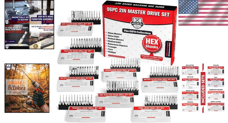 Ultimate Screwdriver Bit Set - Phillips, Robertson, TORX - Image 2 of 4