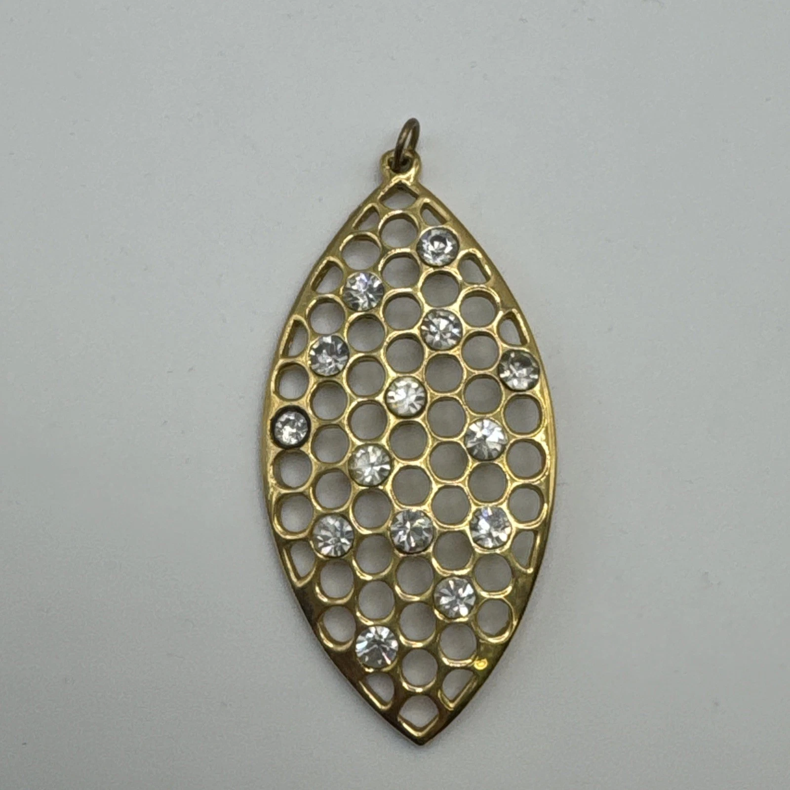 Bijoux Fantaisie Pendentif Doré Avec Strass