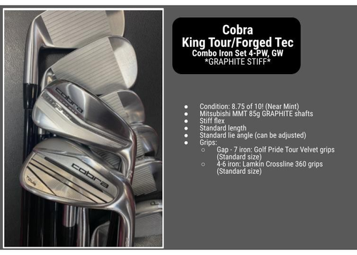 Set De Fers Cobra King Forged Tec 2022 – 4-PW + GW – Shaft Dynamic Gold Extra Stiff