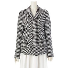 COMME des GARCONS 93SS AD1992 Vintage Houndstooth Tailored Jacket Black/White M
