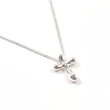 Tiffany & Co Collar Cruz Mini Plata 925 Colgante Tono TALLA ÚNICA Usado