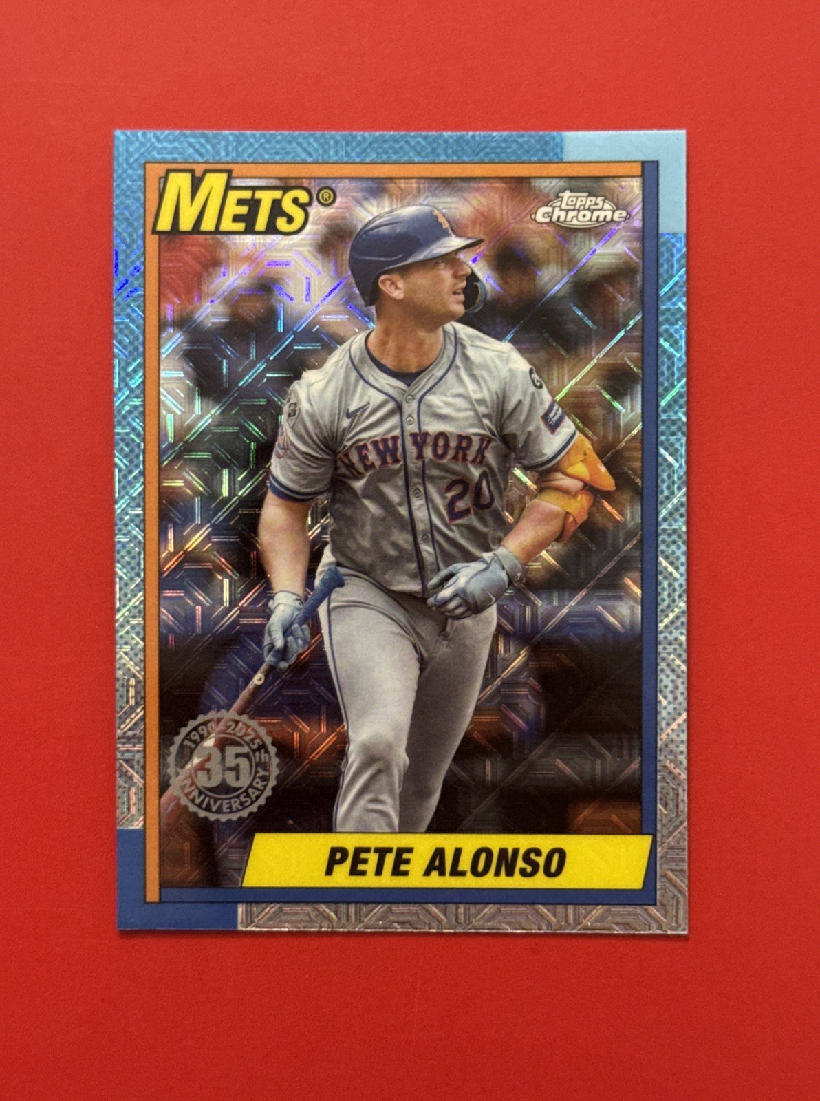 2025 Topps Series 1 - 1990 Topps Chrome Silver Pack Pete Alonso #T90C-83