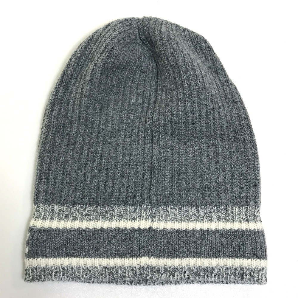 Christian Dior logo D-White Hat beanie Knit hat Wool / Cashmere