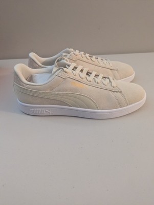 PUMA Smash 3.0 Geometric Lace Up  Mens White Sneakers Casual Shoes 40348501