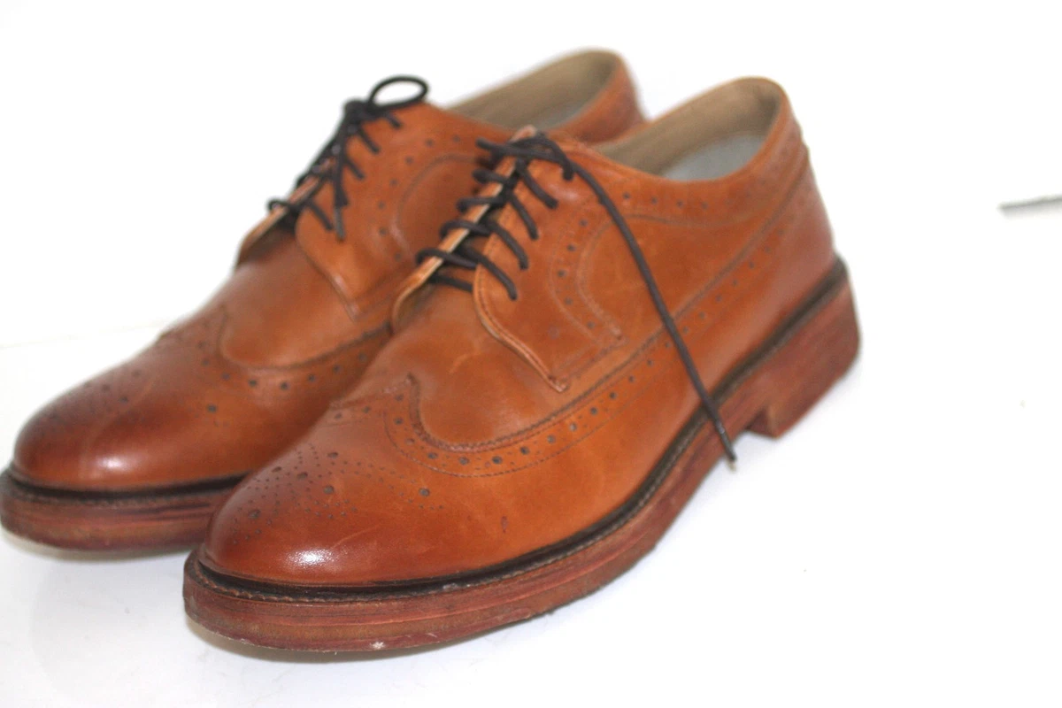 Paolo Vandini London‎ Brown Leather/Canvas Lace up Boots EU 45 US 13 UK 11 Paolo Vandini Shoes for Men for sale | eBay UK main image 2
