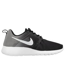 Nike Rosherun Flight Weight GS 705485-001 Black/White/Grey Unisex Kids Size 7Y
