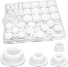 48PCS Bathtub Jet Covers Silicone Hole Plug, Multi-Size Tub Drain Stoppers for