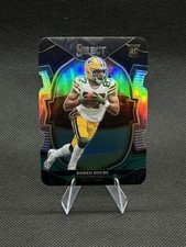 2022 Panini Select - Concourse Romeo Doubs #54 Black & Green Prizm Die-Cut (RC)