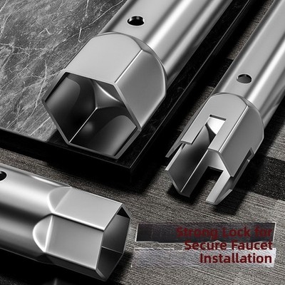 Socket Wrench with Hollow Hex Design for Faucet Nut Removal in Tight Spots