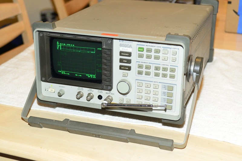 HP 8590A Spectrum Analyzer RF Signal Test Equipment 10kHz-1.5 Ghz Free Shipping