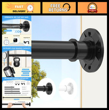Extra Long Tension Curtain Rod - Adjustable 31-168 In, No Drilling, Heavy Duty,